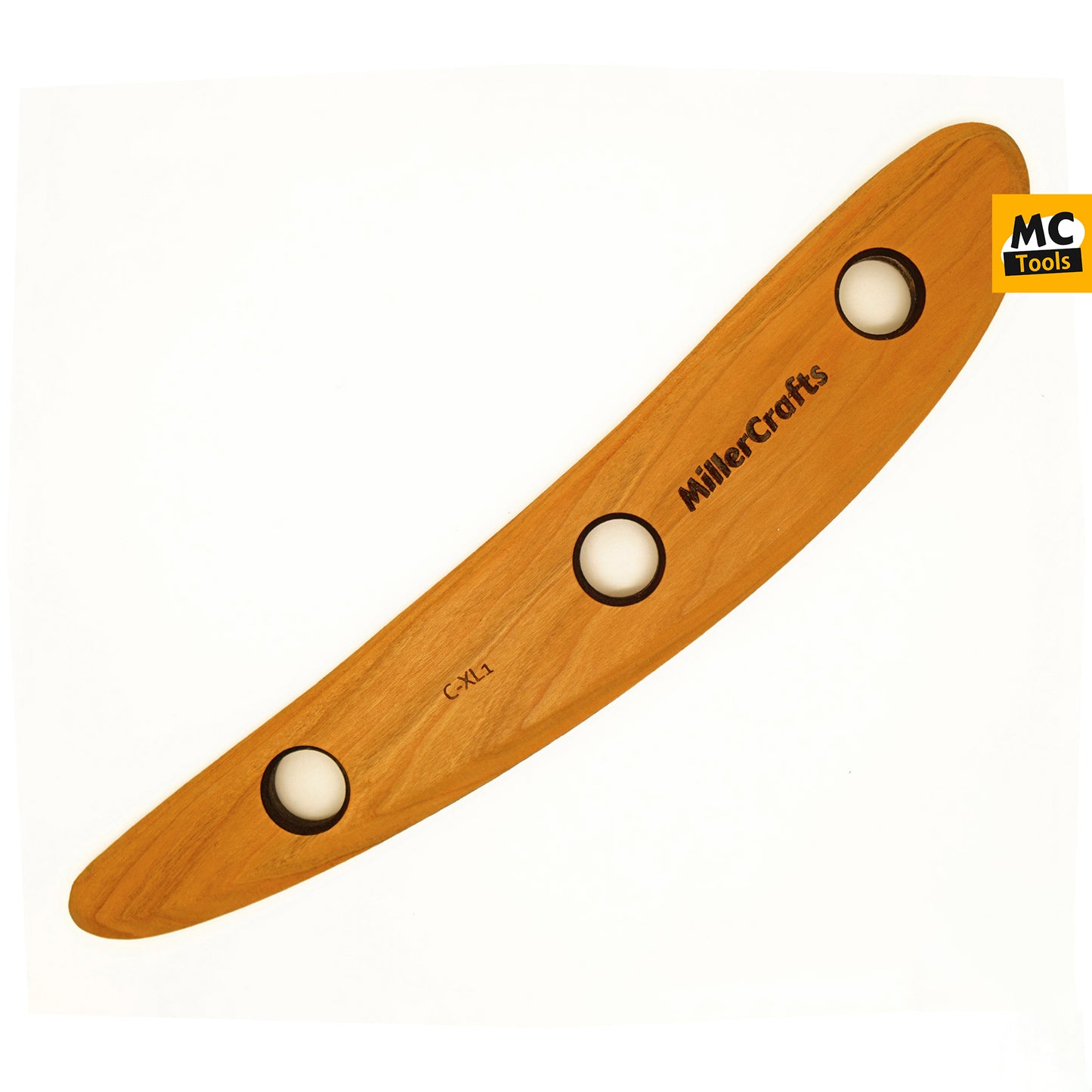 C-XL1 Pottery Tool Rib, big extended and rounded - MillerCraftsTools