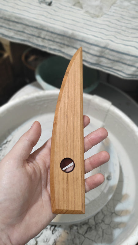 C-XL5 Pottery tool rib with elongated shape - MillerCraftsTools