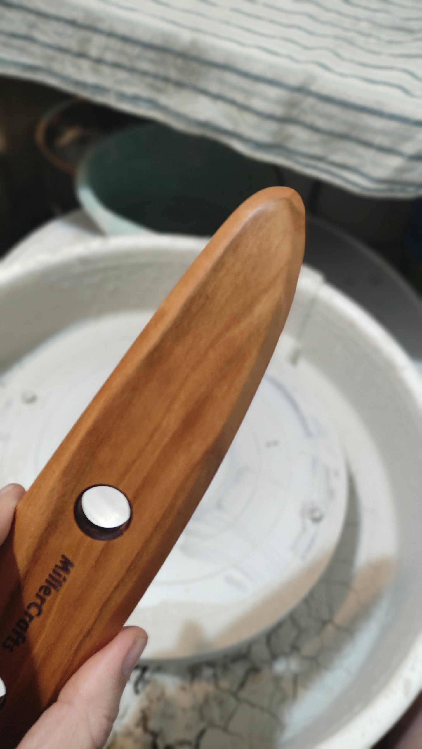 C-XL4 Pottery tool rib with large and elongated shape - MillerCraftsTools