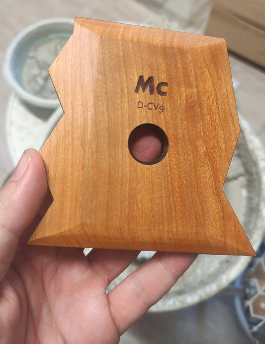 Handmade Wooden Profile Rib - D-CV9 Artisan Tool