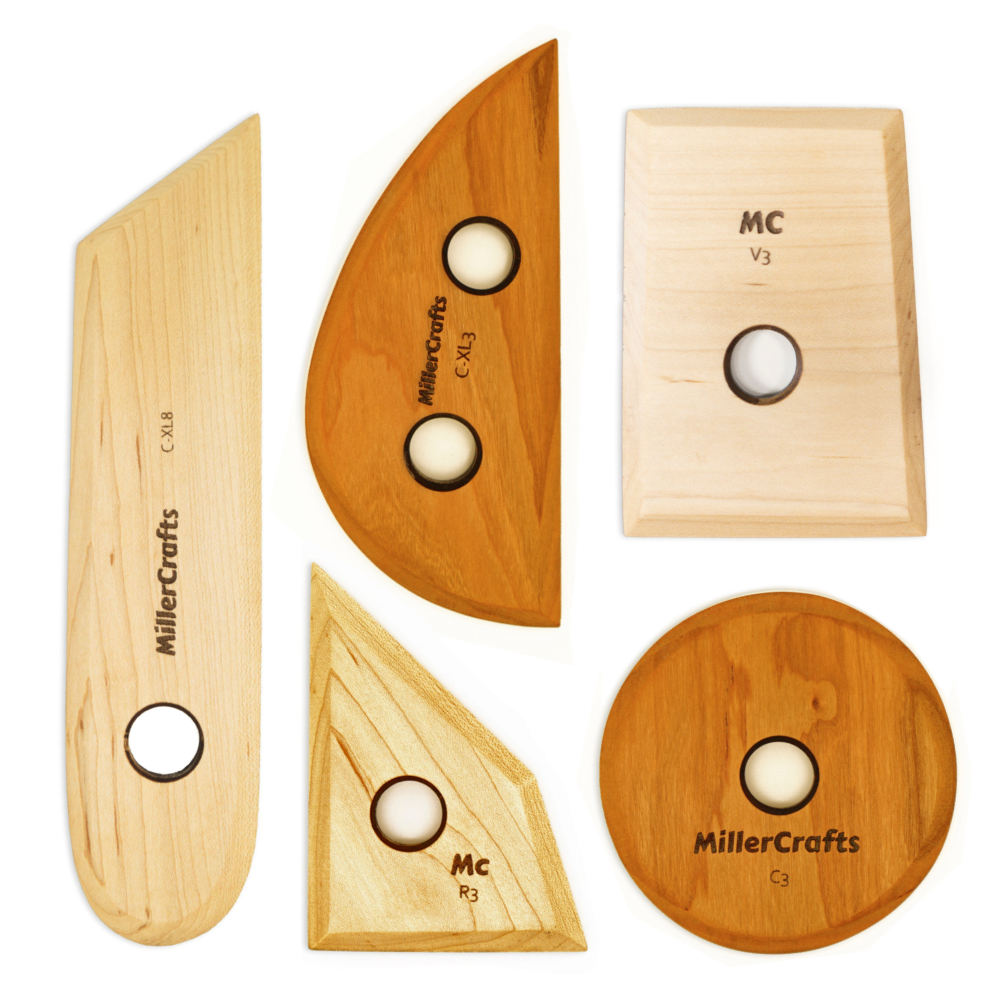 Classics Set - Handmade Wooden Pottery Tools