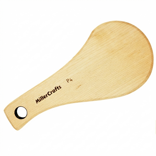 Handmade Wooden Ceramic Paddle - P4 Balanced Shaping Tool