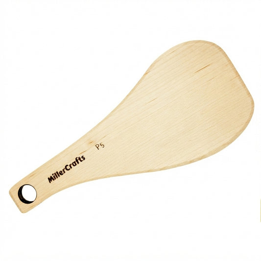 Handmade Wooden Ceramic Paddle - P5 Precision Shaping Tool