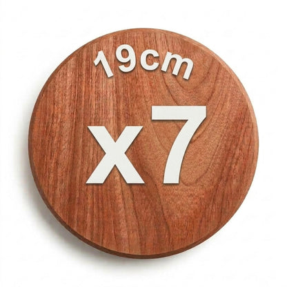 Sistema de Platos de Madera de 19cm para Cerámica BS1 con 8 insertos - Para piezas medianas platos bowls y macetas