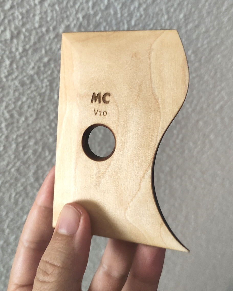 Handmade Wooden Profile Rib - V10 Deep Curve